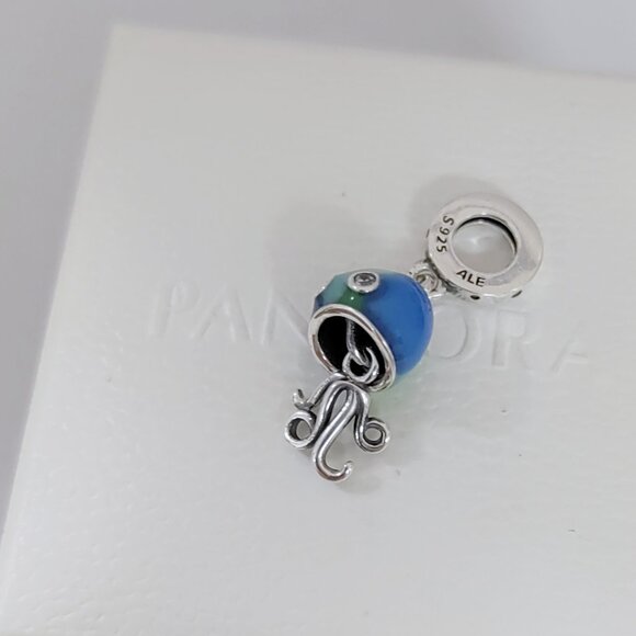 Pandora Color-Changing Jellyfish Dangle Charm S925 sterling silver with box - Picture 5 of 6